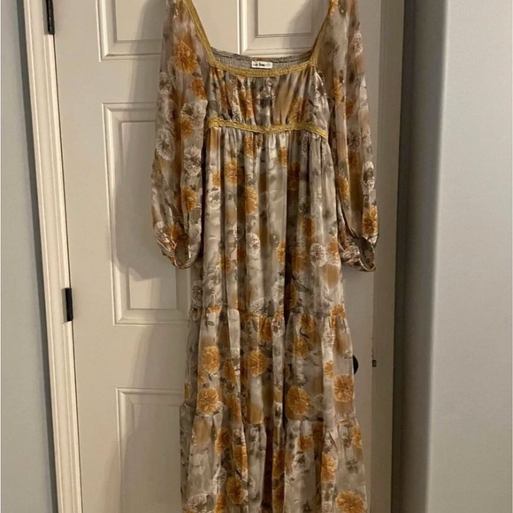 Morning Fog Floral Drop Maxi Dress - Picture 3 of 5